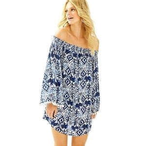 Lilly Pulitzer Nita Off-the-Shoulder Dress Cover Up